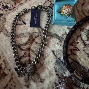 Kurt Geiger Silver Tone Chain Necklace NWT